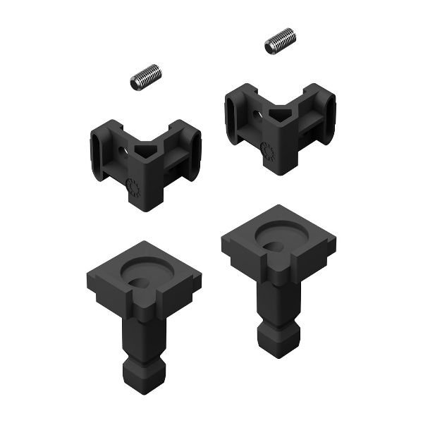 Hettich Beschlagset Hybrid vertikal Cadro für FurnSpin ohne Profile weiss