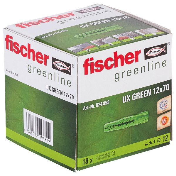 Tassello universale fischer UX Green 12 x 70