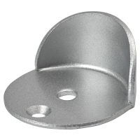 Sabot argent pour butoir 40mm pose au sol