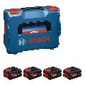 BOSCH Pacco batterie 4xEXBA18V-55/L