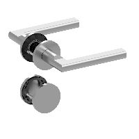 Qolibri Pullbloc® ultra Drückergarnitur 1025 Rundrosetten Edelstahl matt