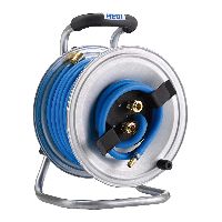Tambor portamanguera neumático 1/4 pulgada, Longitud utilizable de la manguera: 20m