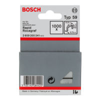 Fin trådklamme type 59, 10,6 x 0,72 x 10 mm, pakke a 1000 stk.