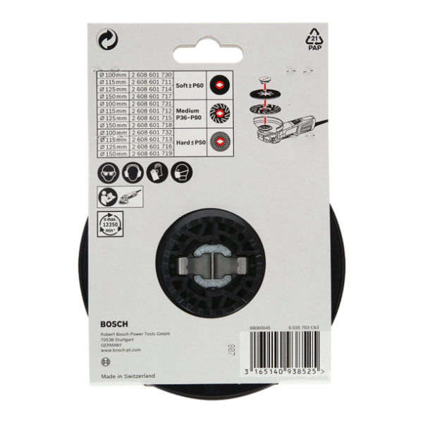 Plato soporte X-LOCK, 125 mm, duro