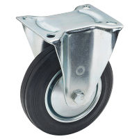 MAPO Fixed castor L410 solid rubber tyres