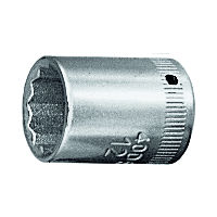 12-kant dop, 1/4 inch