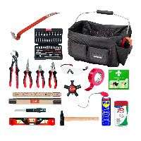 Werkzeugtasche bestückt 62-tlg.