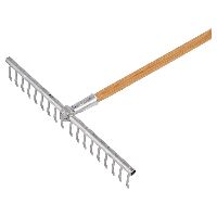 Gartenbau-Saatrechen 540 mm mit Stiel