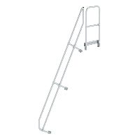 Schody s plošinou 60° druhé zábradlí 11 Schody se sklonem 60°