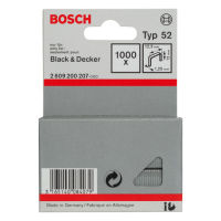 Fladtrådshæfte type 52, 12,3 x 1,25 x 12 mm, pakke a 1000 stk.