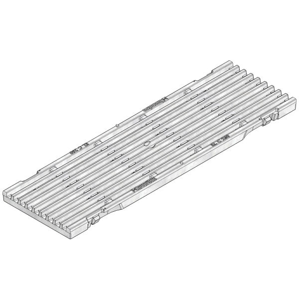 FASERFIX® KS 150 D400 Cast iron longitudinal bar grating 9 mm zn 500 mm