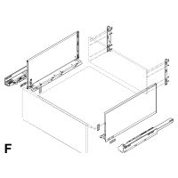 blum LEGRABOX pure set F silk white 40kg