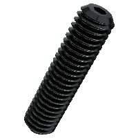 Viti di fermo con esagono incassato e punta a tazza ISO 4029-45H tempera nera