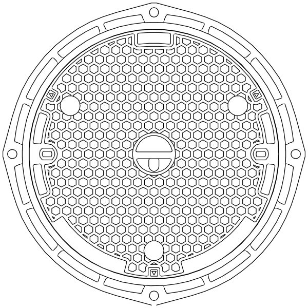 vonRoll Schachtabdeckung SUISSEROLL FIX 2695