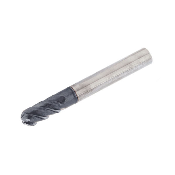 EB-E4L 16-32/48C16CFH92 IC902 4 Flute, 45° Helix Ball Nose Endmills with 3xD Relieved Necks and Variable Pitch for Chatter Dampening on Hard Materials