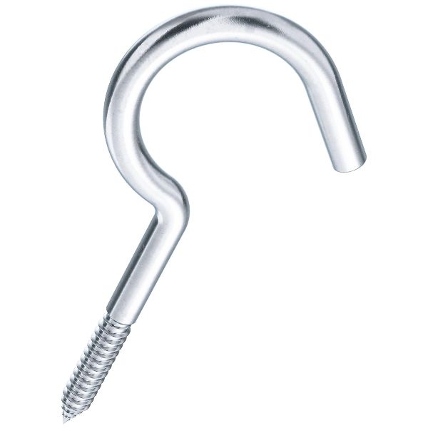 Wash rope hooks with wooden thread steel zinc plated blue