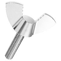 Vis à ailettes forme d&#39;ailette anguleuse DIN 318-inoxydable A4