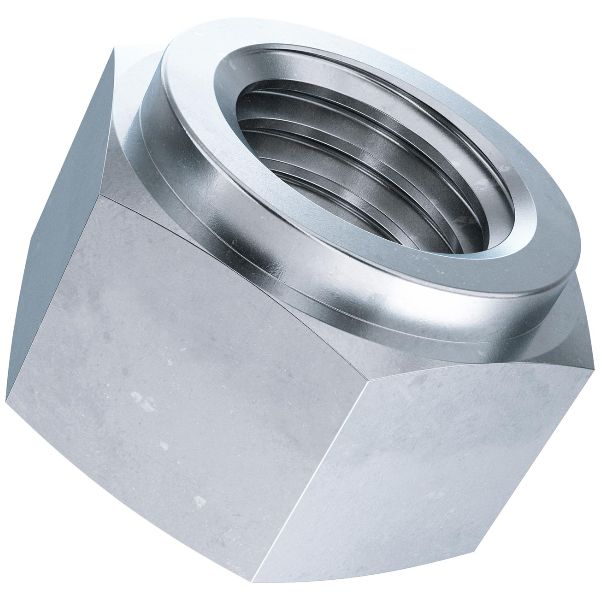 Écrous hexagonaux avec pièce de serrage DIN 6925-8 zingué bleu