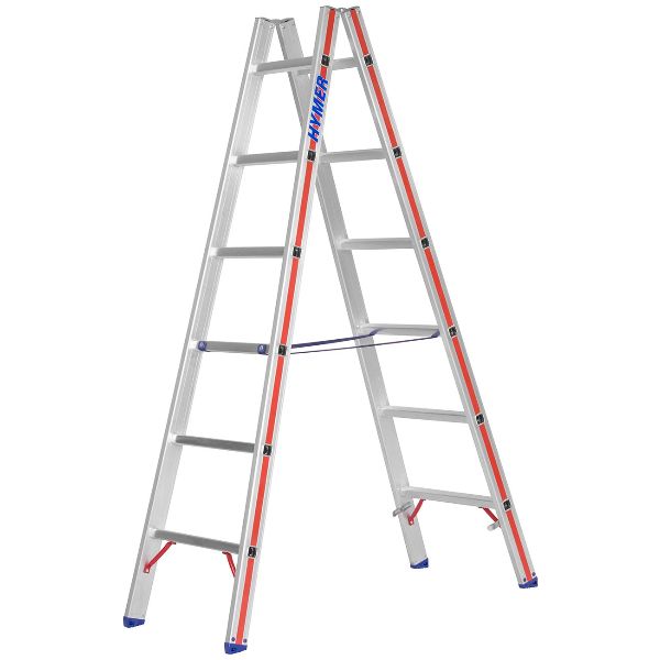 HYMER Sprossenstehleiter 6023 2x6