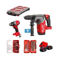 MILWAUKEE 2-Tool Set with 2x18V 5Ah Batteries