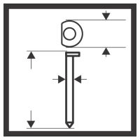 4000,Stødhoved,34°,38mm,galvaniseret.