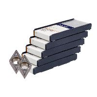 Inserto DCMT per finitura 50 pezzi, HB7140-2, Dimensione: 11T304