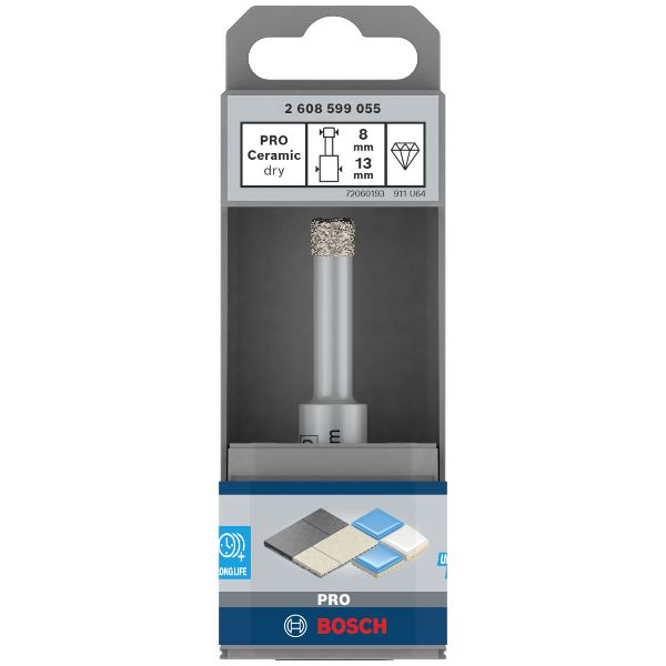 BOSCH PRO Foret sec céramique, 8 x 33 x 13 mm