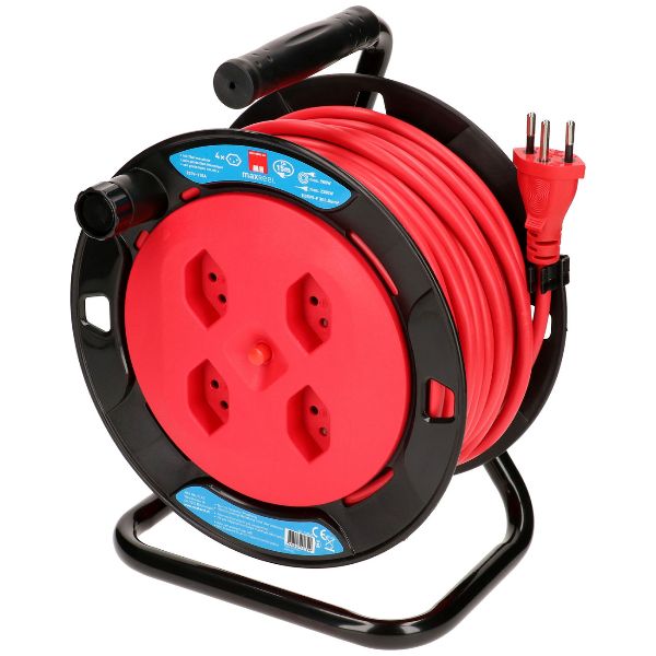 enrouleur de câble, 4x Typ 13, rouge