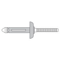 BULB-TITE vakszegecs alumínium/alumínium nagy fej 7,7 x 27,7 K 19 EPDM, 100 db