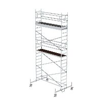 Gördülő állvány 0,75 x 3,0 m, mozgatható gerendával, platform magassága 5,78 m