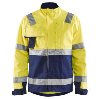 Blouson de signalisation jaune / bleu marine
