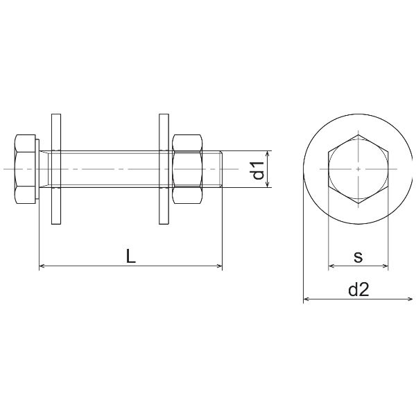 Jeu de vis hexagonal ISO 4017-A4 ASTRA No. S111, M8x40