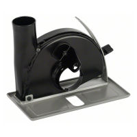 Carro guía con boquilla de aspiración para cortar, sin herramientas, 100 / 115 / 125 mm