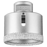 Dry diamond drill bit DCD FL dia. 60 mm M14 PSF for tiles (angle grinder)