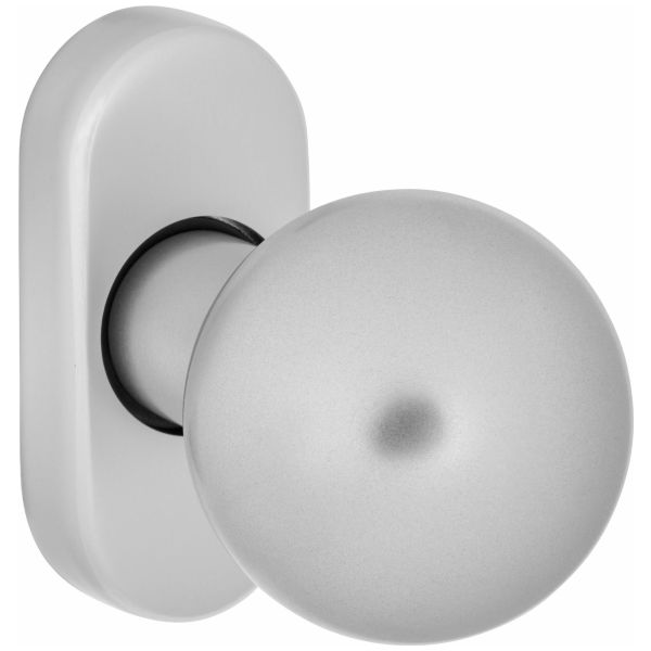 Türknopf auf Rosette 309/2033 Alu F1 M12