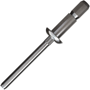 Pop rivets with large contact surface and extended clamping range