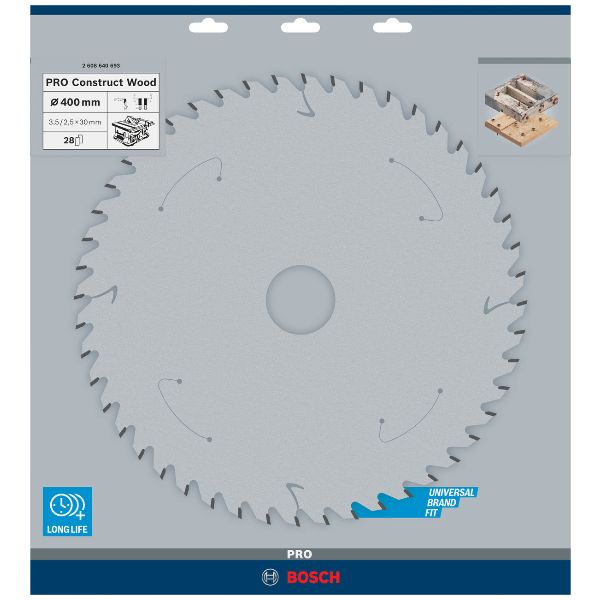 Lame de scie circulaire PRO Construct Wood, 400x3,5x30&nbsp;mm