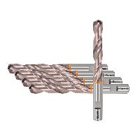 GARANT Vorteilspack GARANT Uni Hero VHM-Bohrer zylindrischer Schaft DIN 6535 HB, 5 Stück