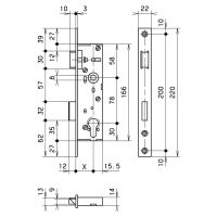 MSL Rohrrahmenschloss 1941 Nuss 8mm