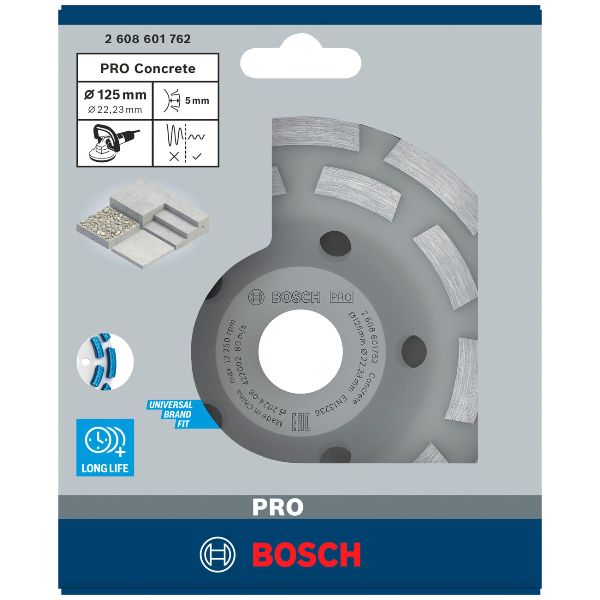 BOSCH PRO Disco beton, 50x125mm, 2rh