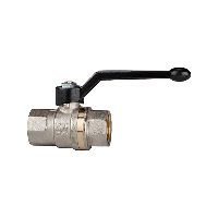 Robinet cu bilă, filet lung, IG/IG, alamă nichelată, Rp 3/8