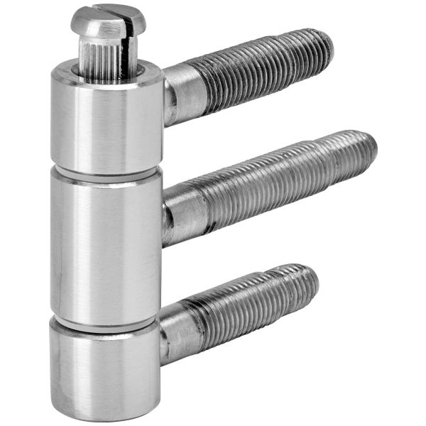 SFS drill-in hinge 3-piece frame HR18 stainless steel matt