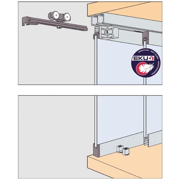 Hawa Clipo 16 GPPK Inslide (IS) Schiebetürgarnitur 2-fl.