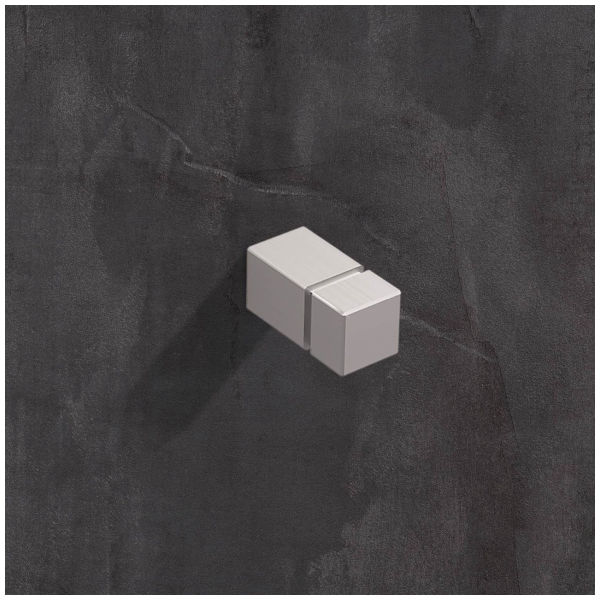 Hettich Bouton Arnum Acier inoxydable brossé 10x25 mm