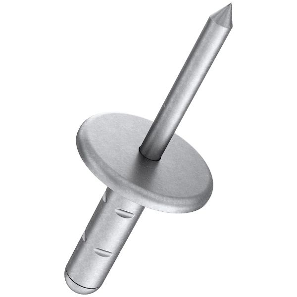 Rivetti a strappo GESIPA PolyGrip a testa larga alluminio / acciaio