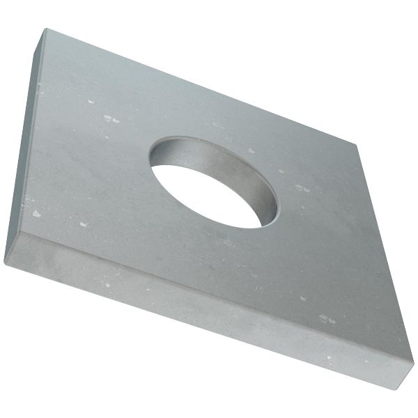 Rondelles carrées pour boulons de charpente DIN 436-acier zingué au feu 30