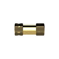 Check valve, straight-way variant, brass, G 1/4 IT, 0.2-0.4 bar