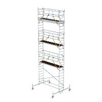 Gördülő állványzat SG 0,75 x 3,0 m alvázgerendákkal Platformmagasság 7,74 m