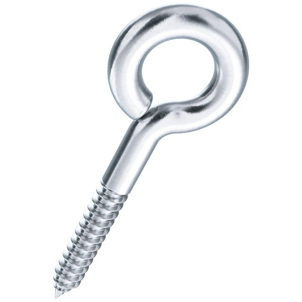 Vis à bois oeillet acier zingué bleu