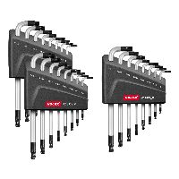 3× set di chiavi maschio piegate per viti Torx® con testa sferoidale, Numero di giraviti: 8